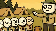 Dowcip: Apel obozowy i znikający druh Boruch